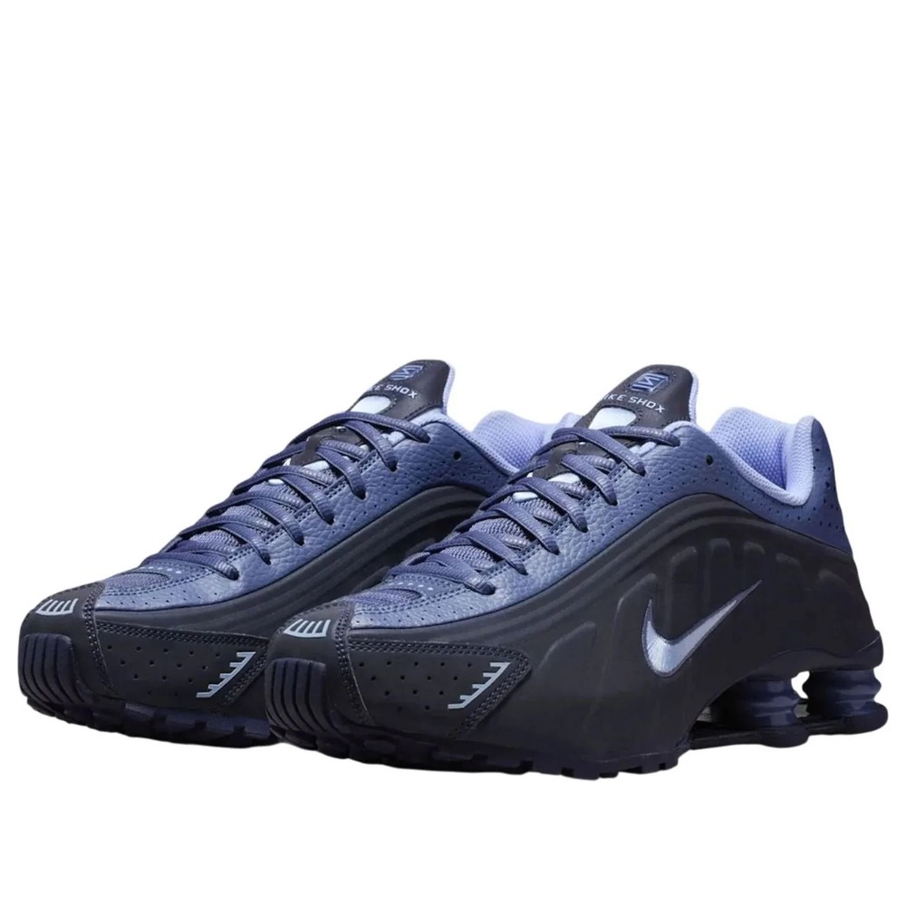 Mens Size 10 Nike Shox R4 Obsidian Diffused Blue Sneakers Shoes IM8462-451 NEW